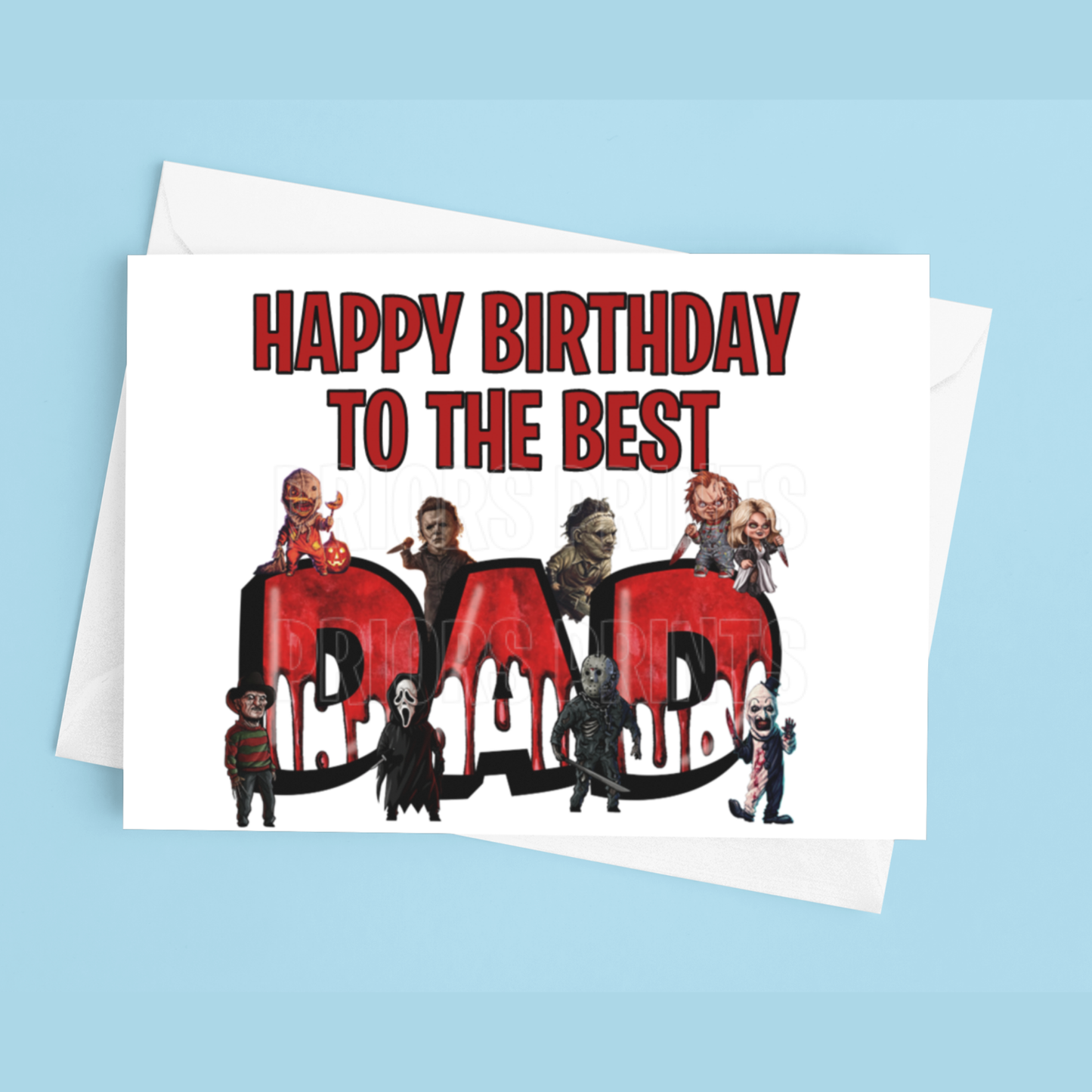 Happy Birthday Mixed Character- To the best Dad or Papa