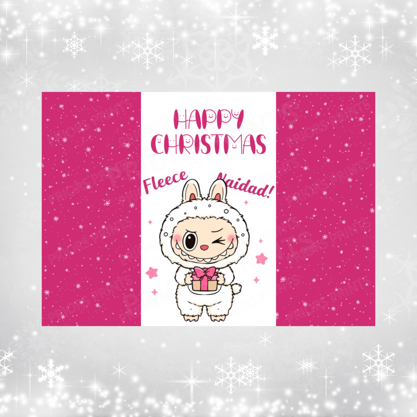 Labubu Christmas Chocolate Bar Wrapper