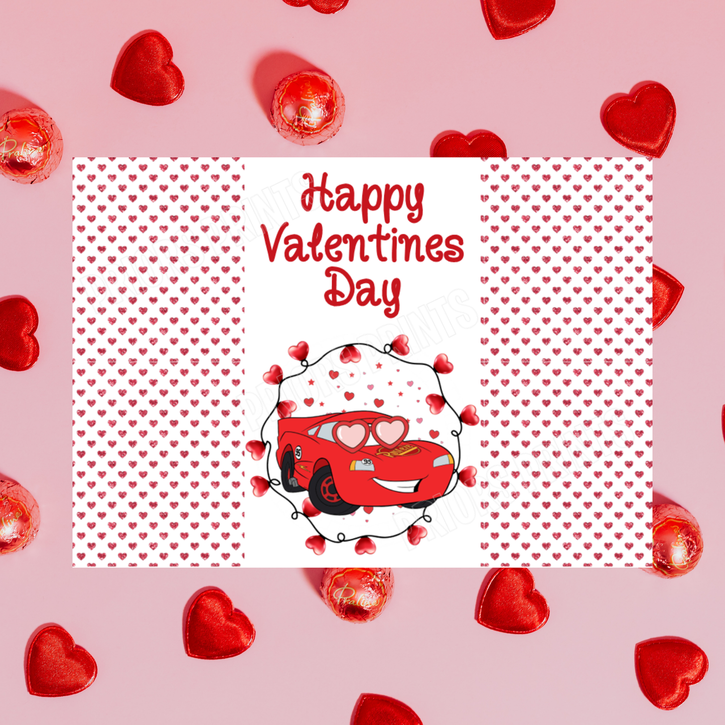 Disney Character Personalised Valentines Day Chocolate Bar Wrappers 1 I Cars I Yoda I Star Wars I Spiderman I Toy Story I Woody I Jessie I Lightening Macqueen