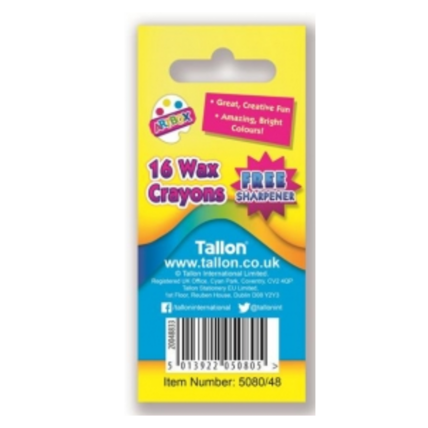 16 Wax Crayons with Sharpner