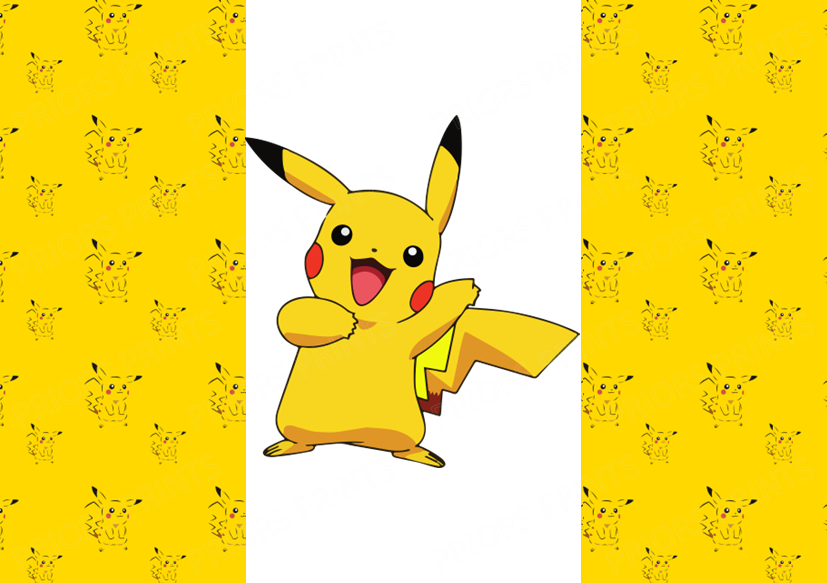 Pokemon Chocolate Bar Wrapper- Plain (No Text)