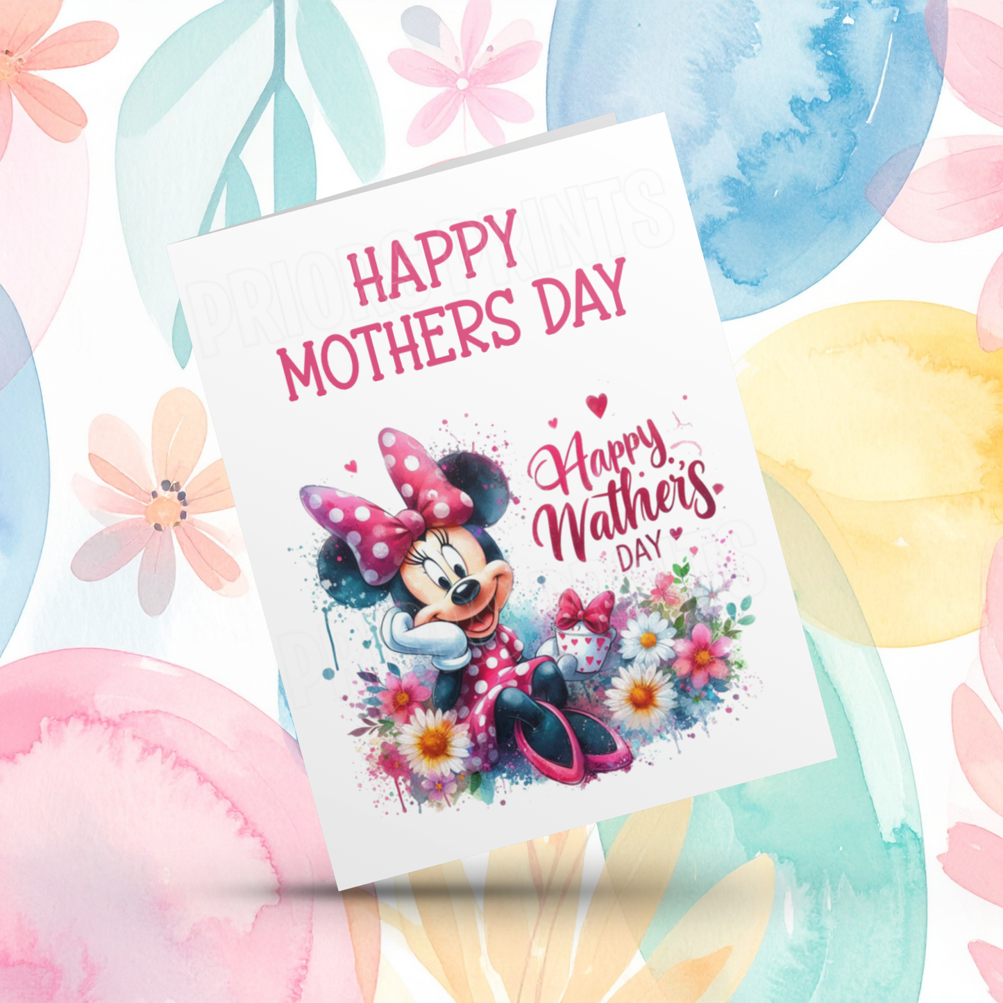Minnie Mouse Happy Mothers Day Card