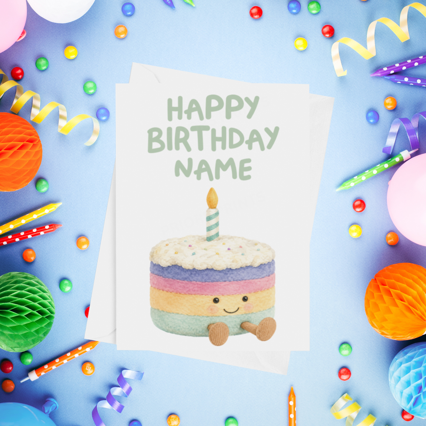Jelly Cat Personalised Birthday Cards
