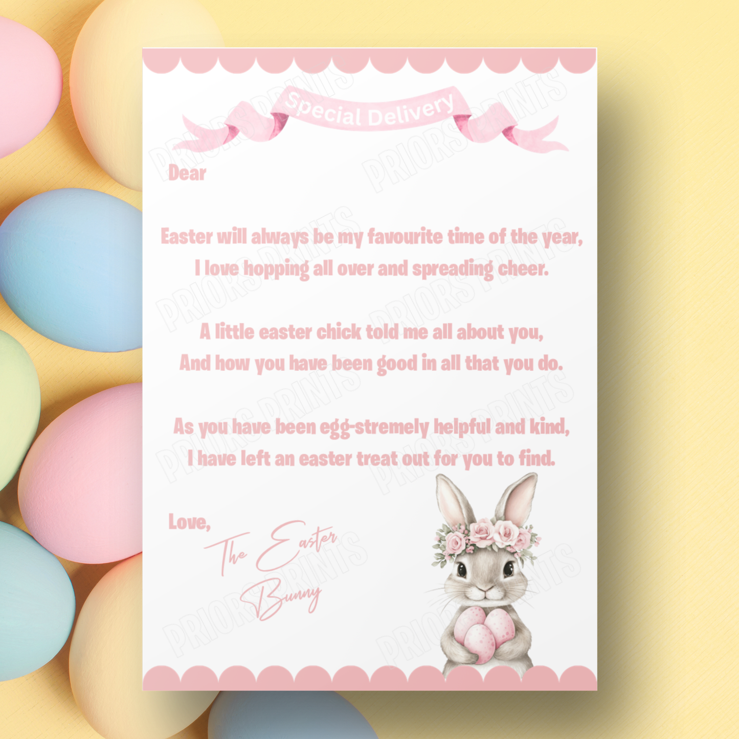 Easter Bunny Letter
