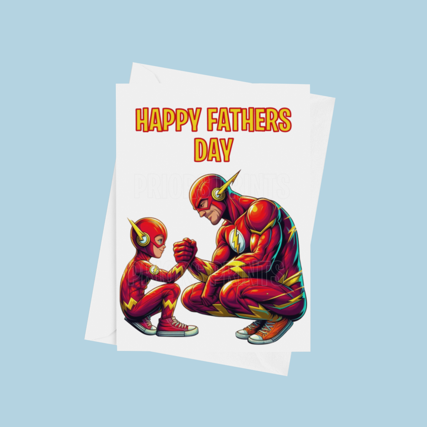 Character and Child Happy Fathers Day Card