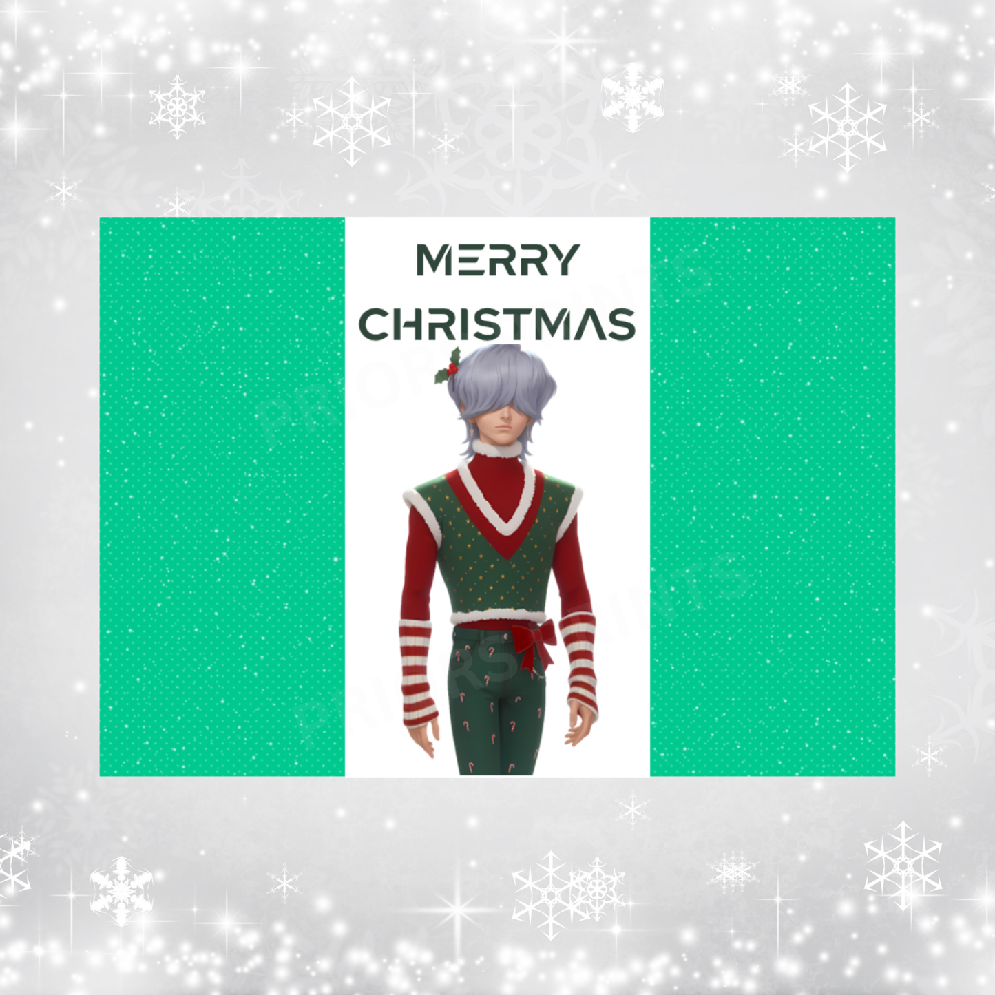K Pop Demon Hunter Christmas Chocolate Bar Wrapper
