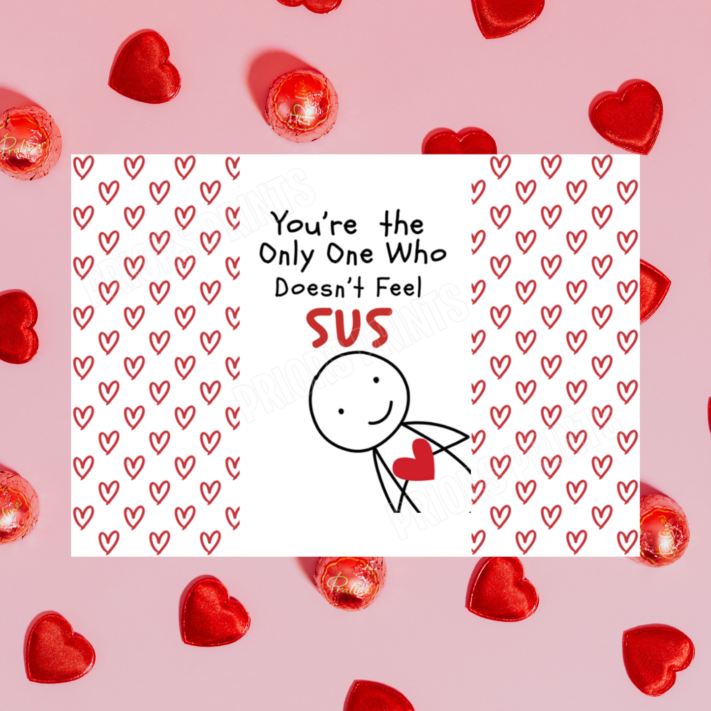 Funny Valentines Day Chocolate Bar Wrapper