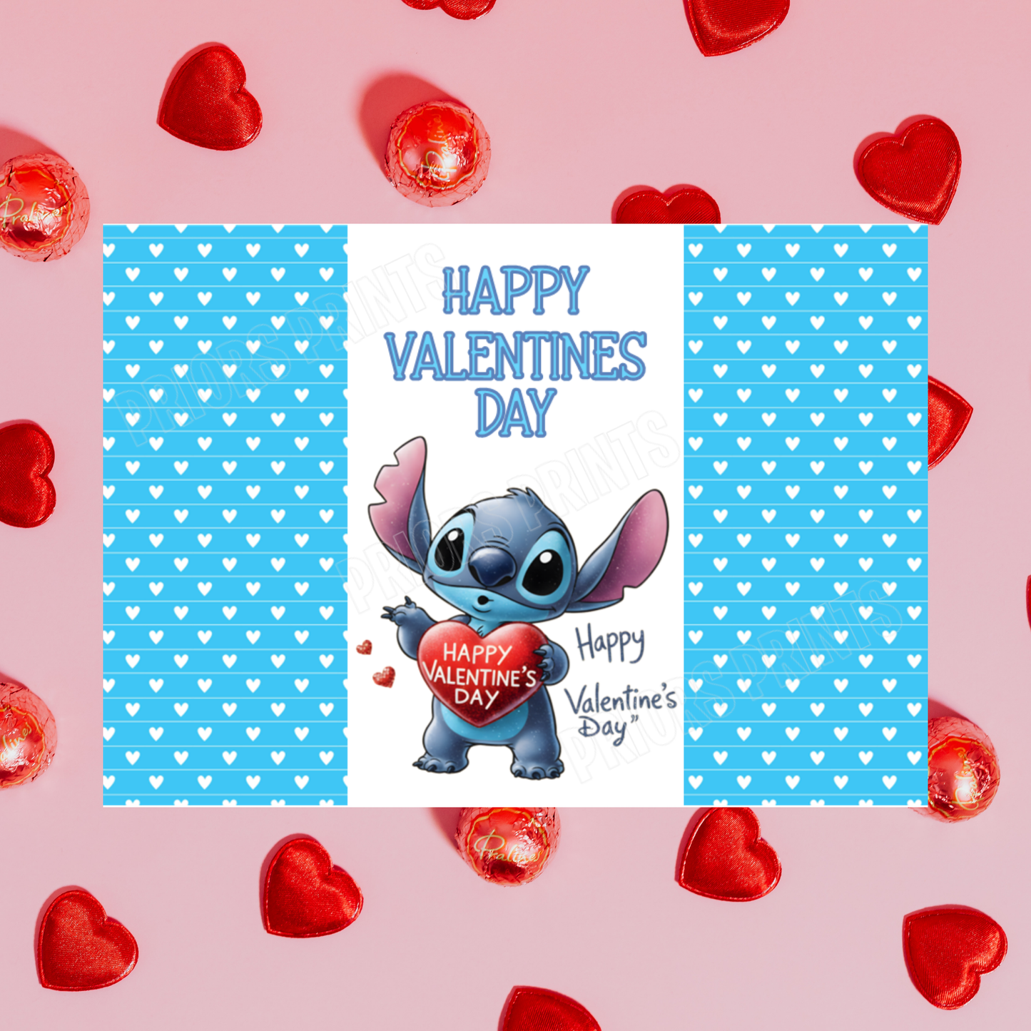 Lilo & Stitch Valentines Day Chocolate Bar Wrappers I Stitch I Angel