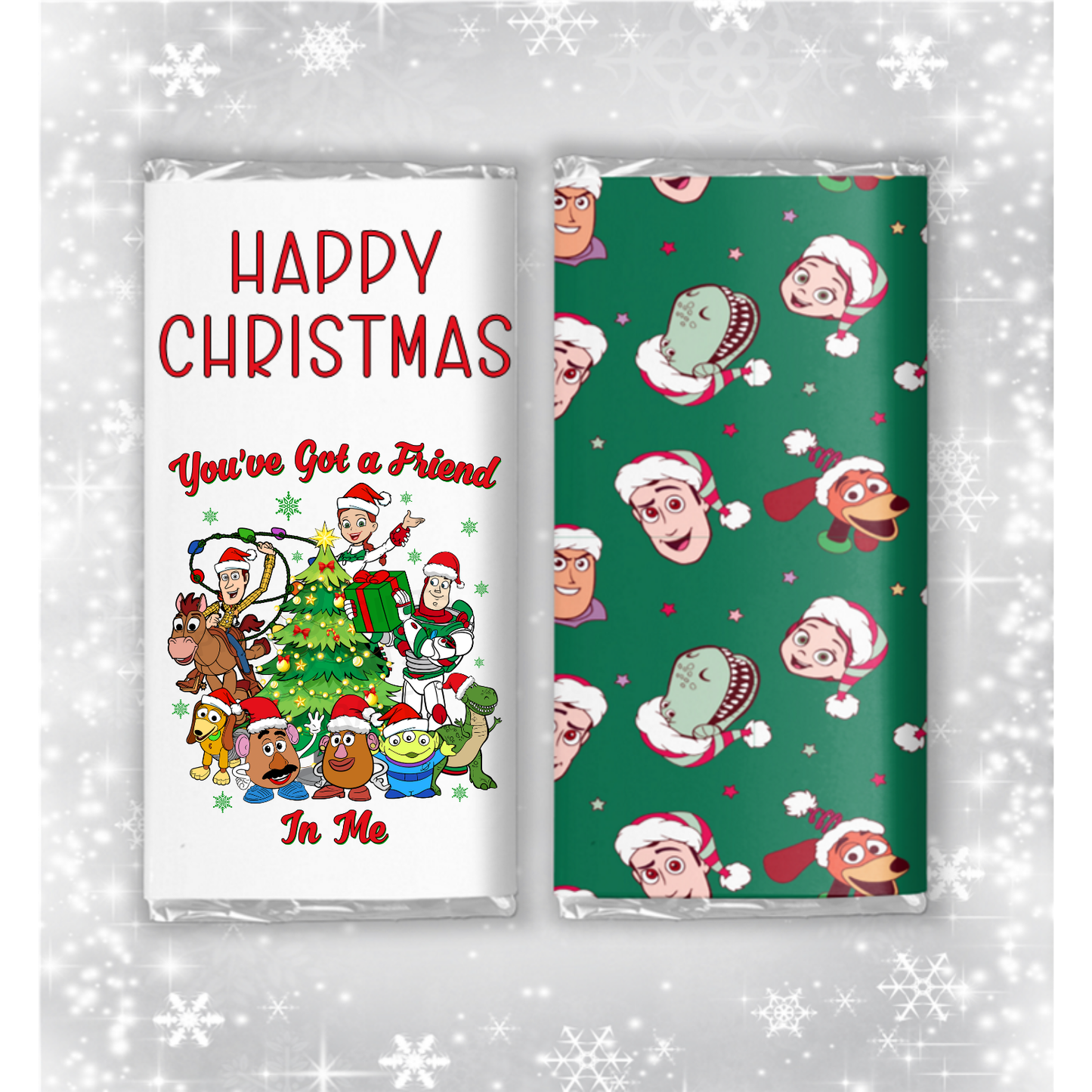Toy Story Christmas Chocolate Bar Wrapper