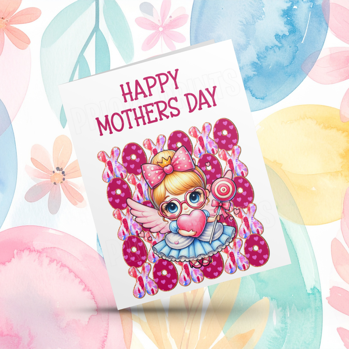 XOXO Mixed Character Happy Mothers Day Card