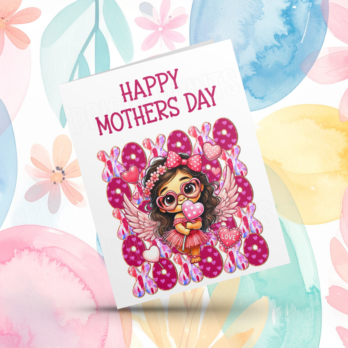 XOXO Mixed Character Happy Mothers Day Card
