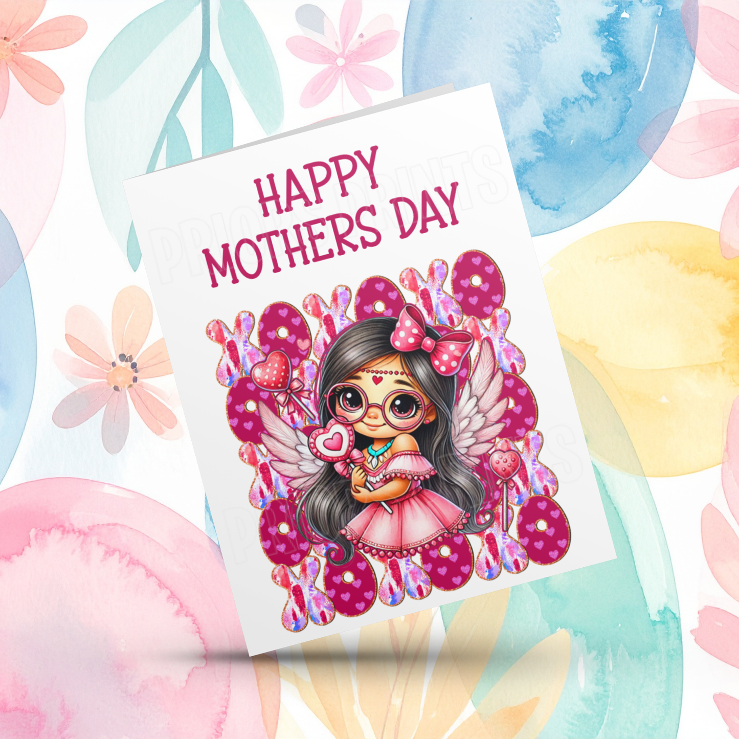 XOXO Mixed Character Happy Mothers Day Card