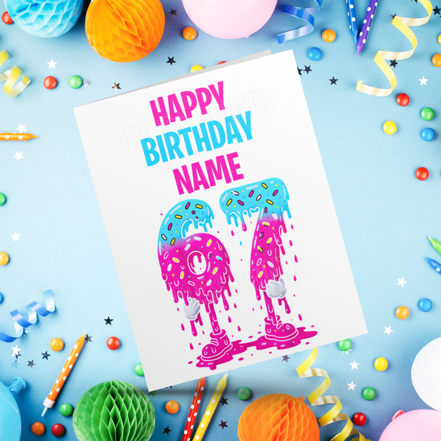 Six Seven Personalised Birthday Card 67 I Sixseven I 6 7