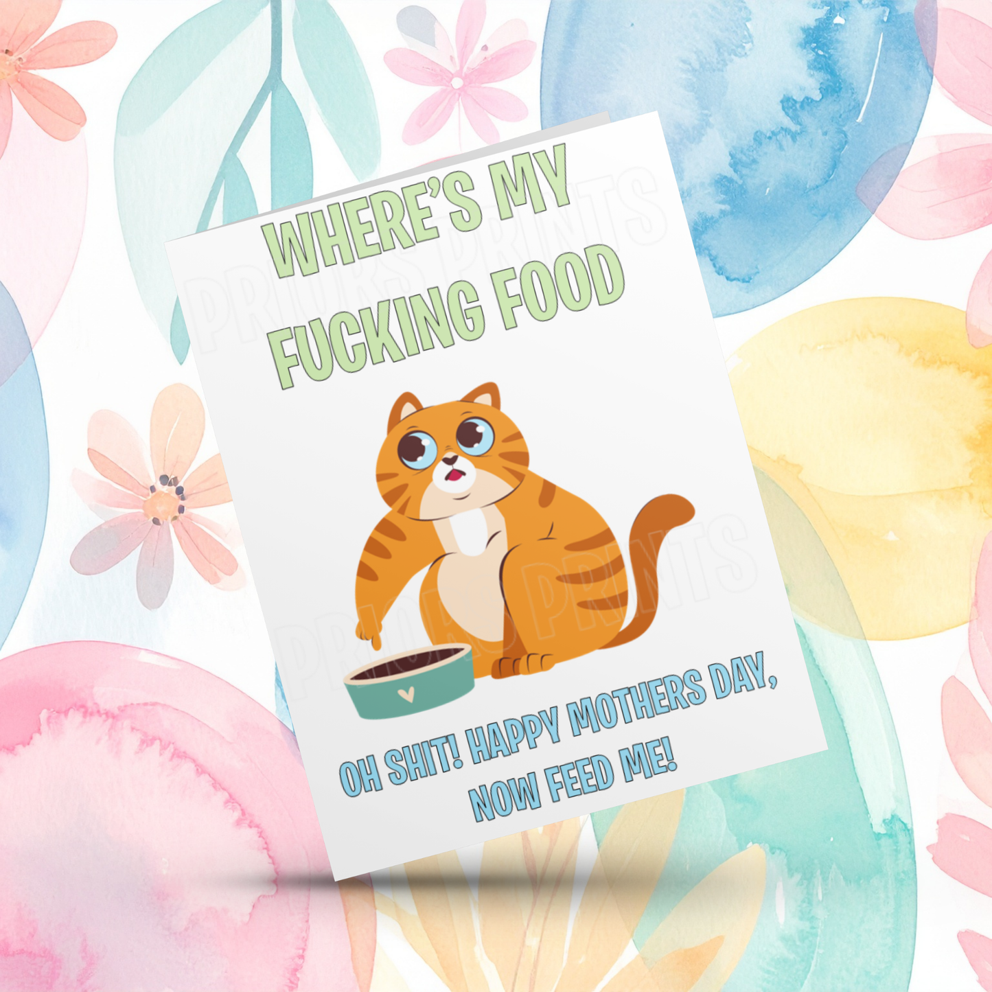 Funny Happy Mothers Day Card for Cat or Dog Mum