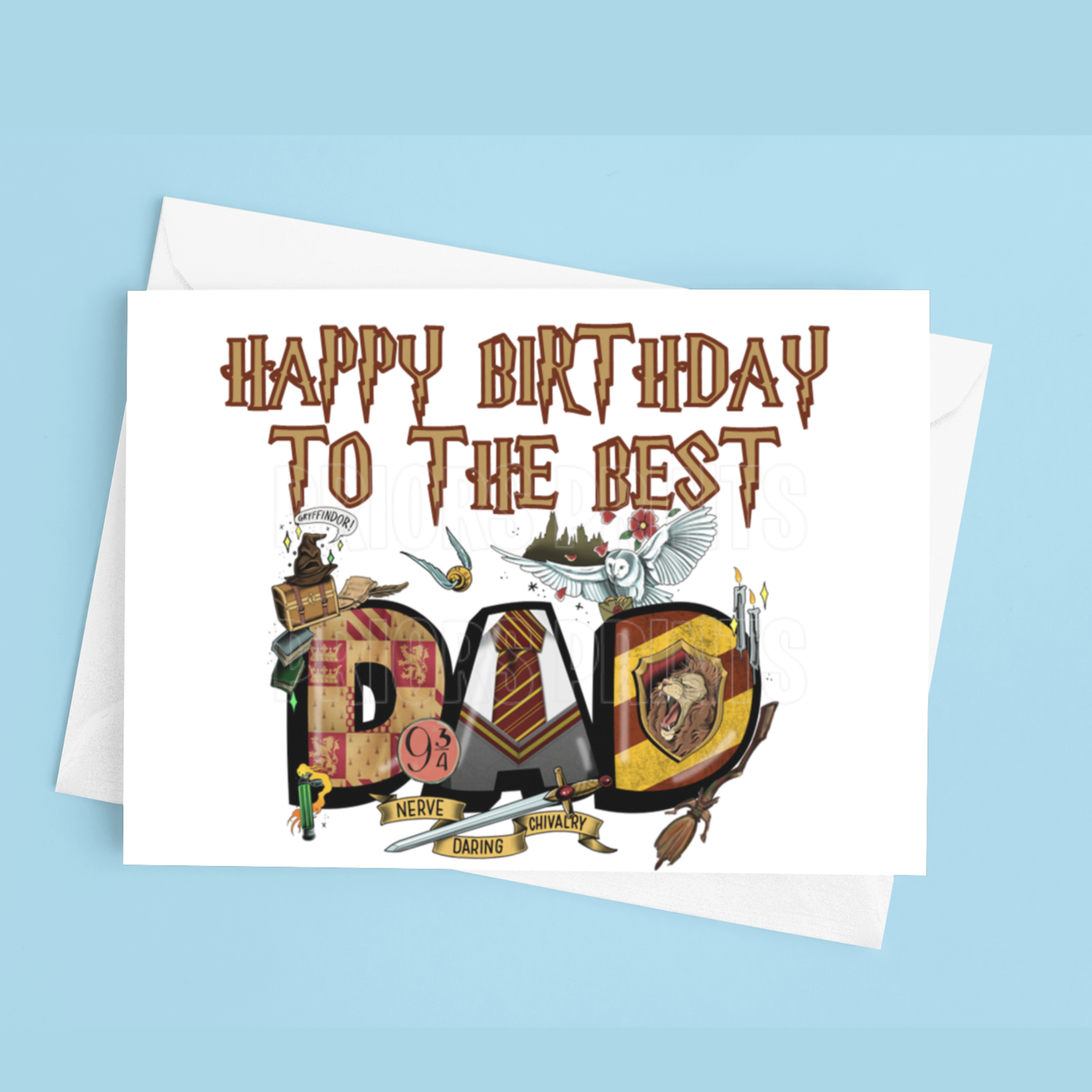Happy Birthday Mixed Character- To the best Dad or Papa