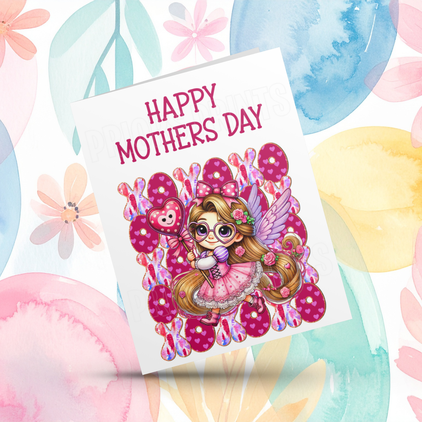 XOXO Mixed Character Happy Mothers Day Card