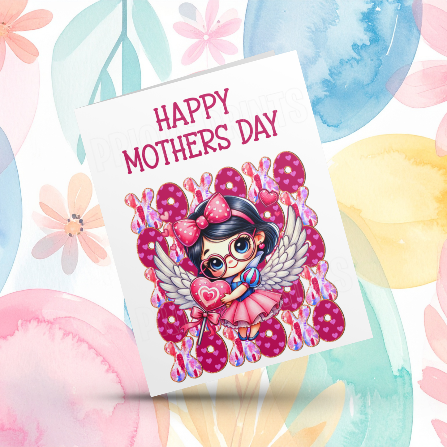XOXO Mixed Character Happy Mothers Day Card