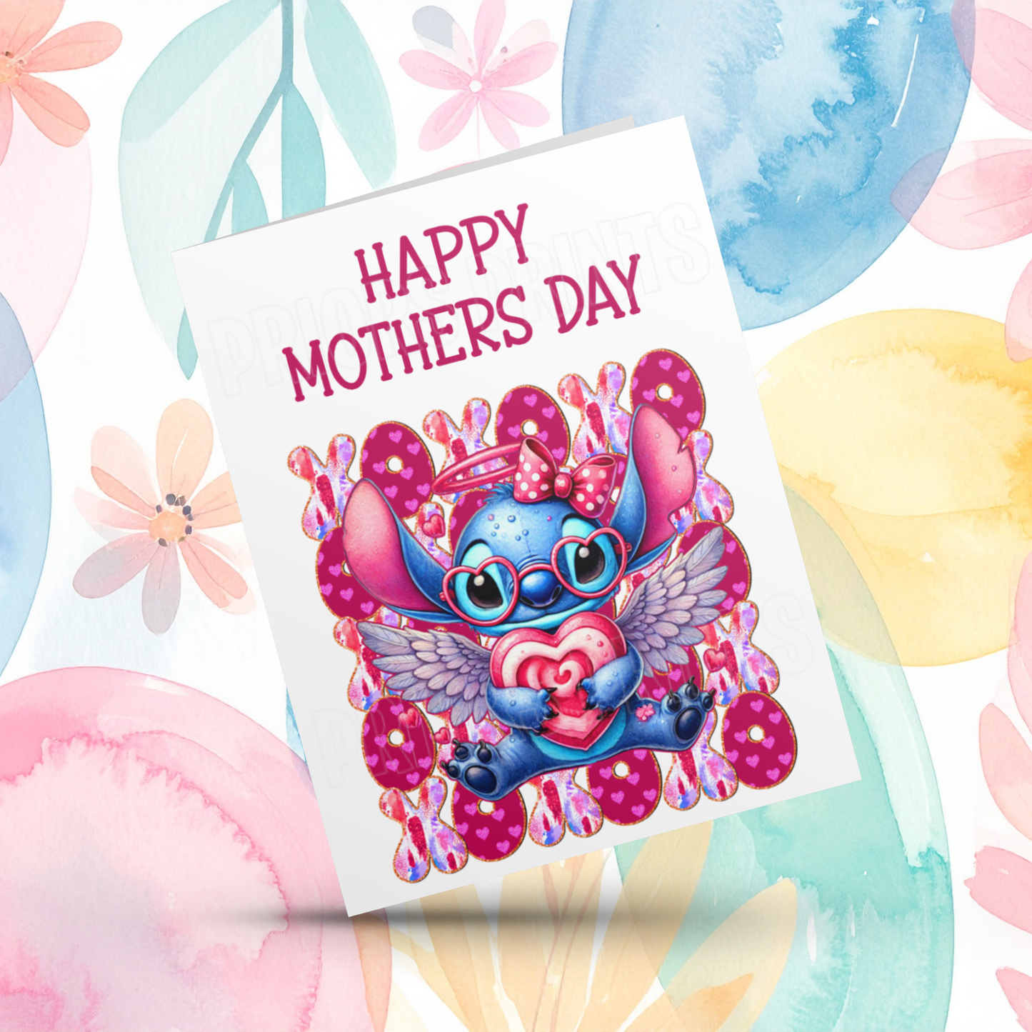 XOXO Mixed Character Happy Mothers Day Card