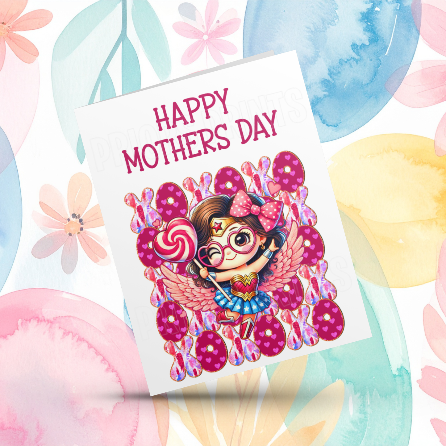 XOXO Mixed Character Happy Mothers Day Card