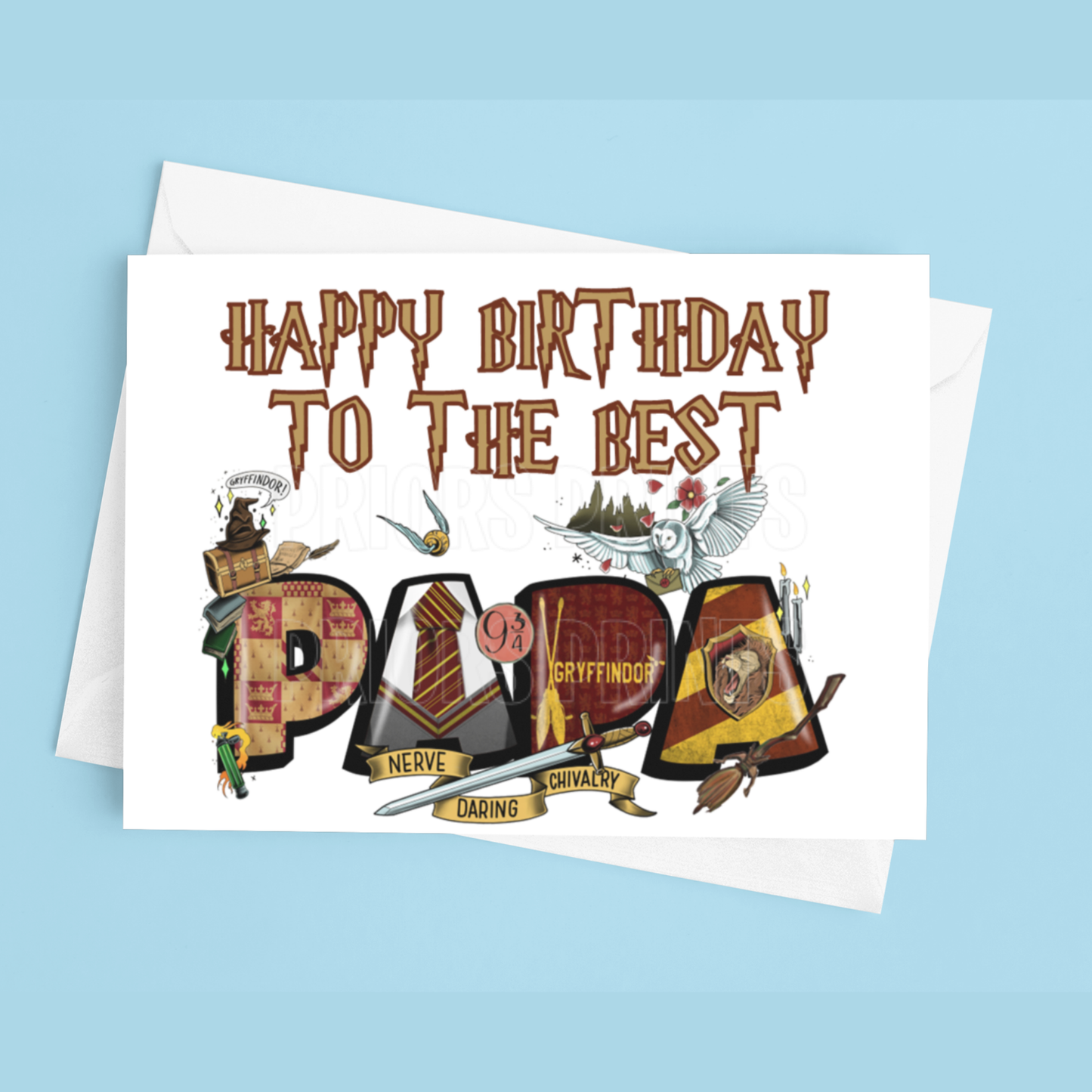 Happy Birthday Mixed Character- To the best Dad or Papa