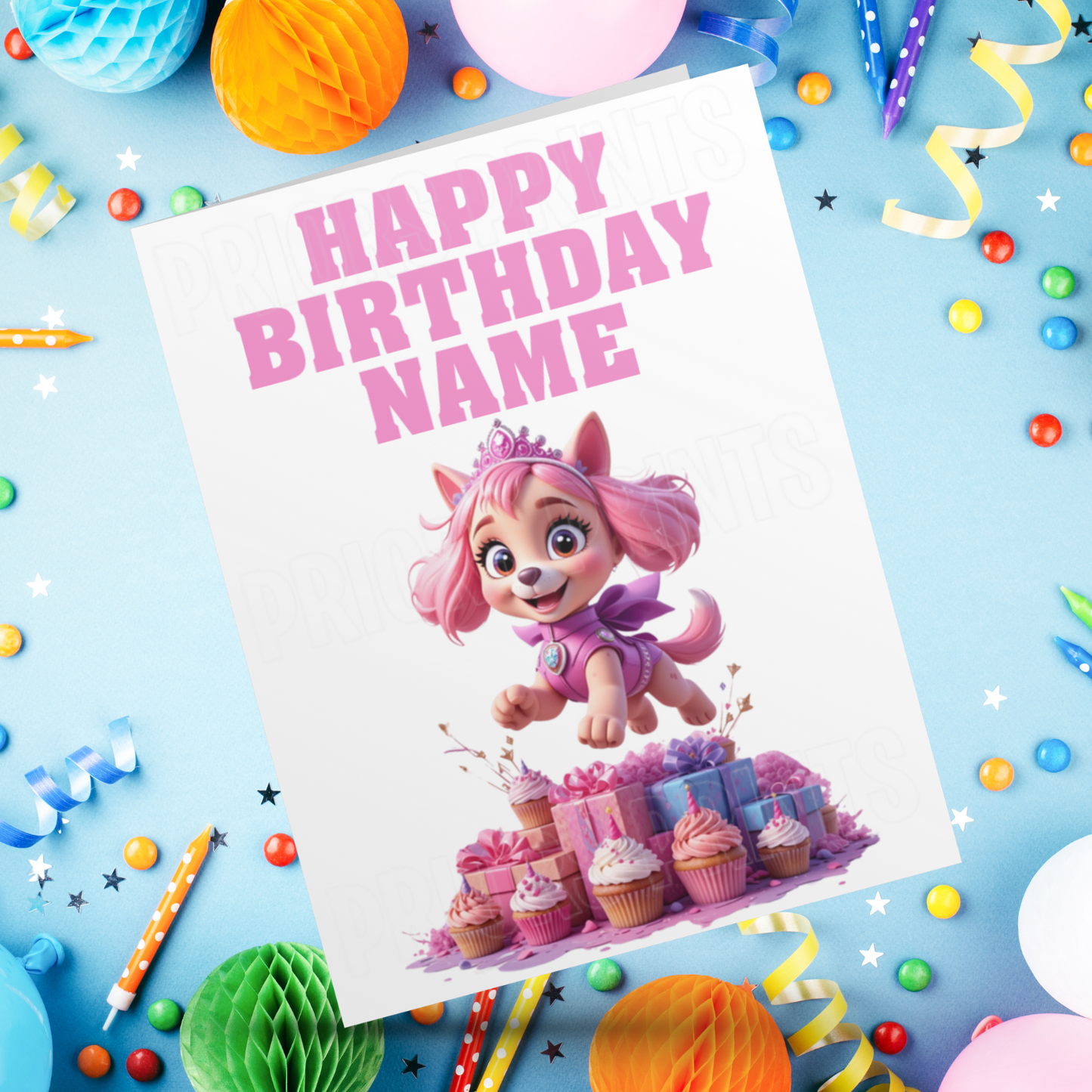 Personalised Paw Patrol Birthday Card