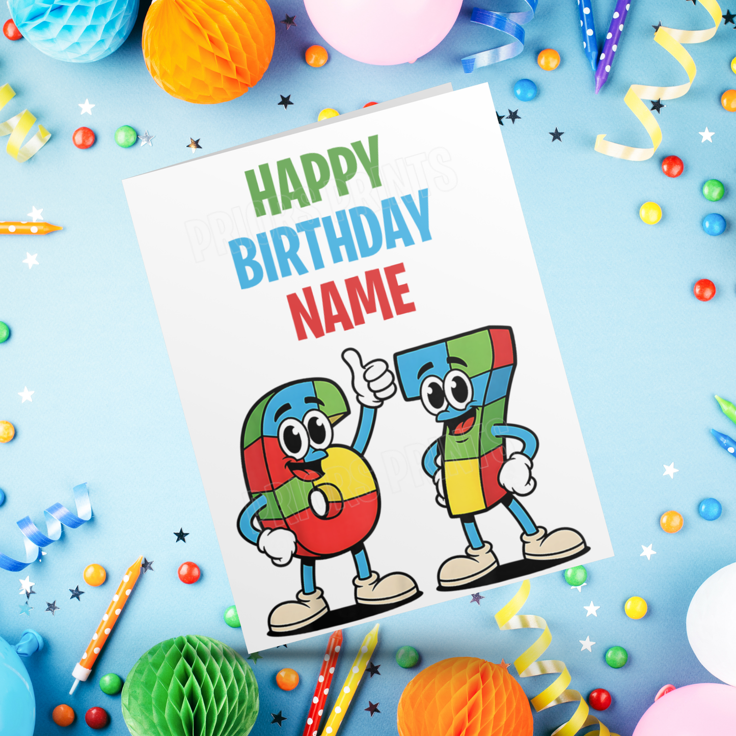 Six Seven Personalised Birthday Card 67 I Sixseven I 6 7