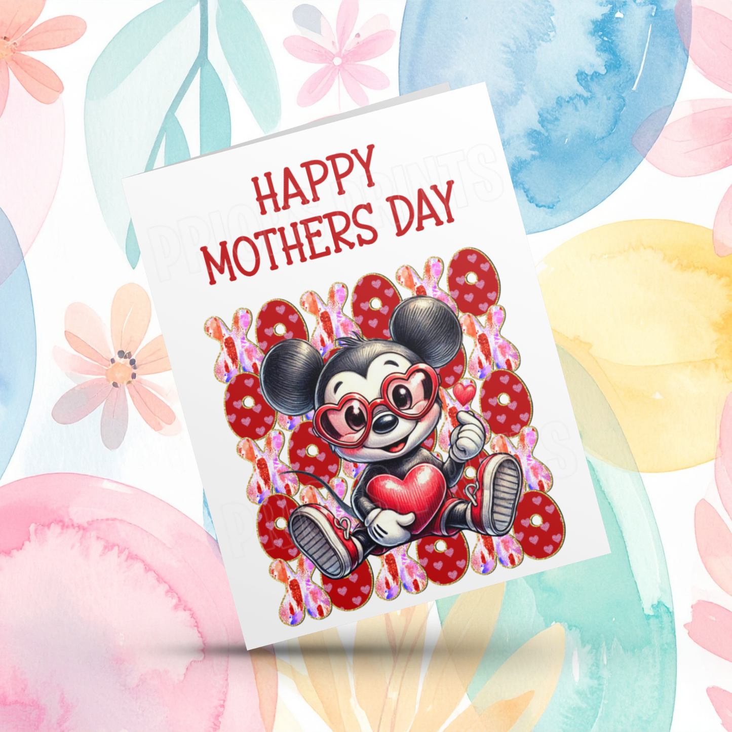 XOXO Mixed Character Happy Mothers Day Card 2