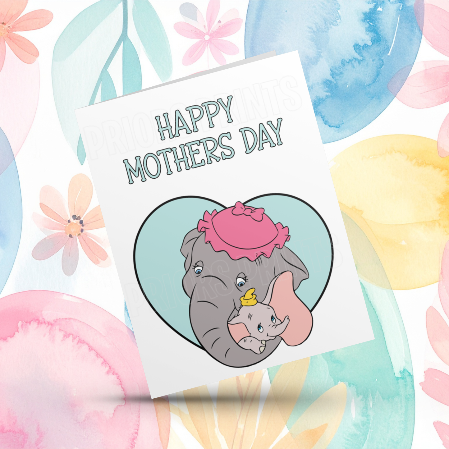 Mixed Disney Characters Mothers Day Card
