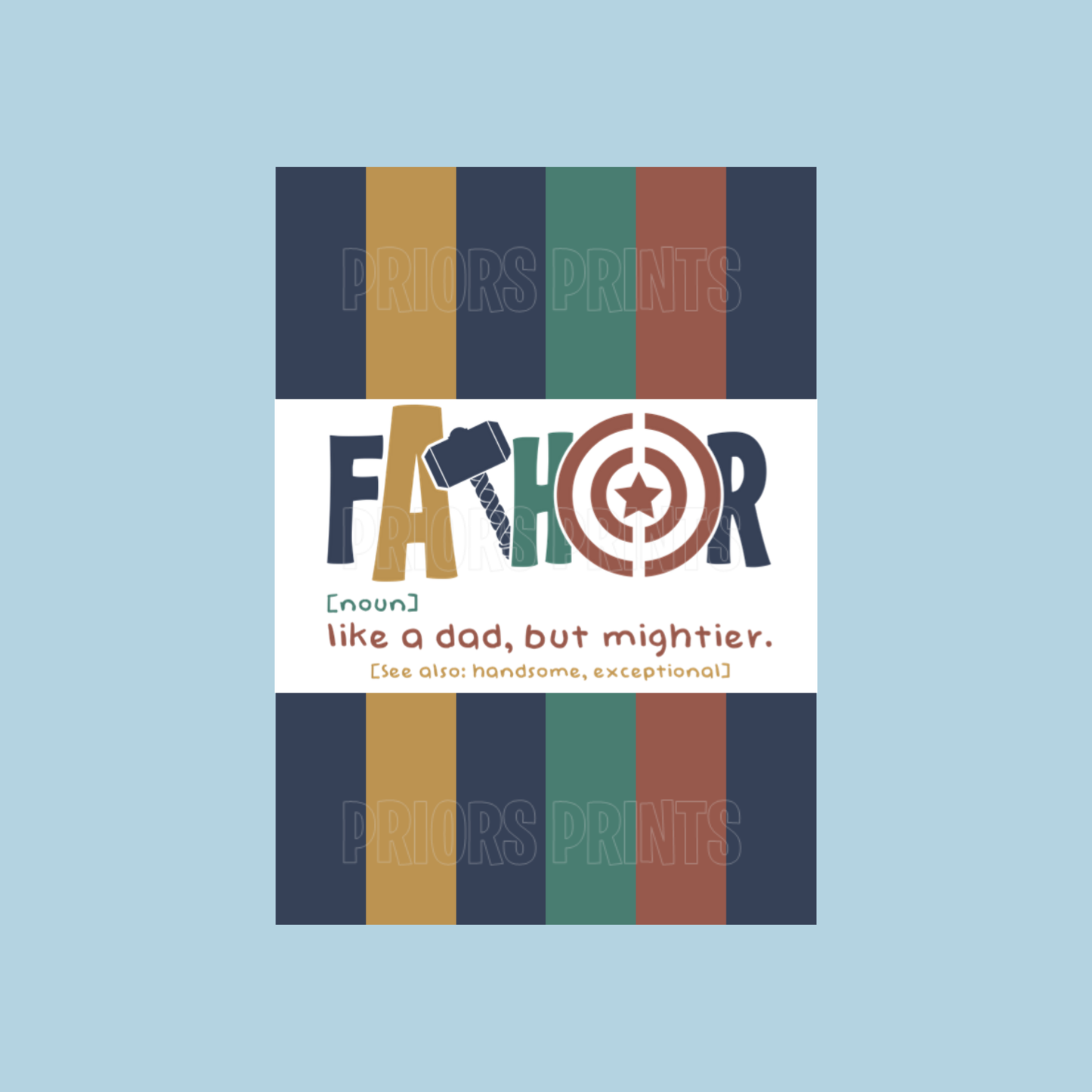 Cute Fathor Fathers Day Chocolate Bar Wrapper- option of an offensive one with swear words