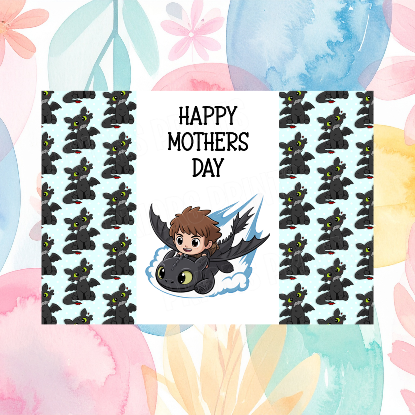 How To Train Your Dragon Happy Mothers Day Chocolate Bar Wrapper
