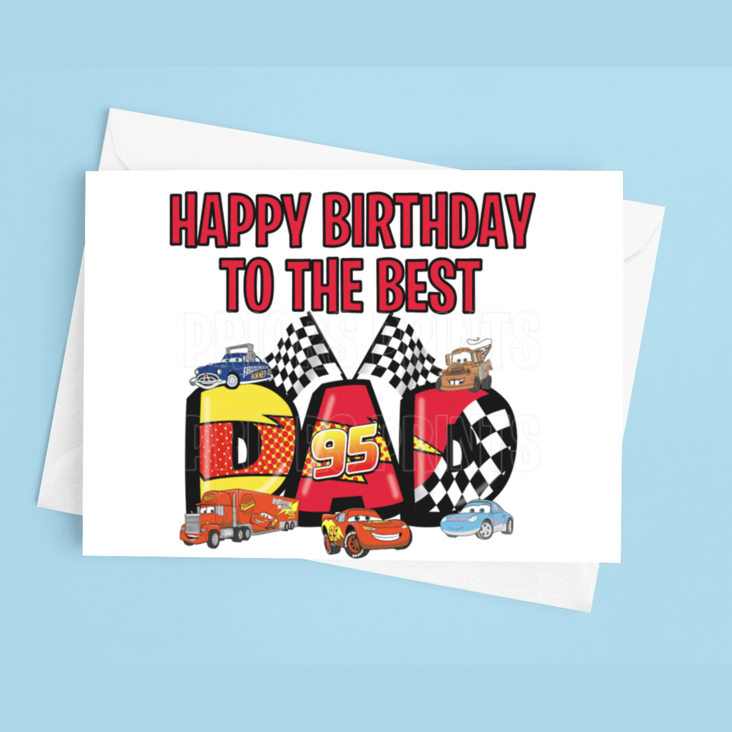 Happy Birthday Mixed Character- To the best Dad or Papa