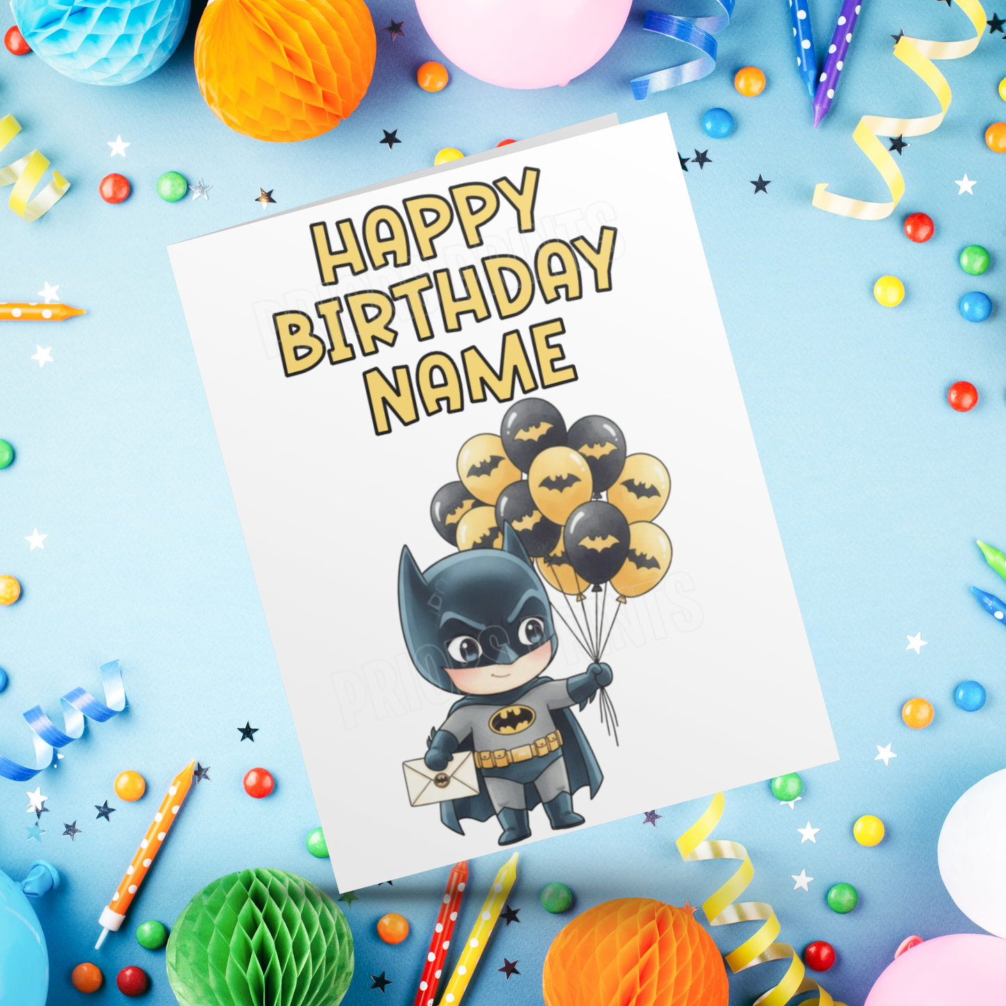 Personalised Batman Birthday Card I DC Comics I Superhero