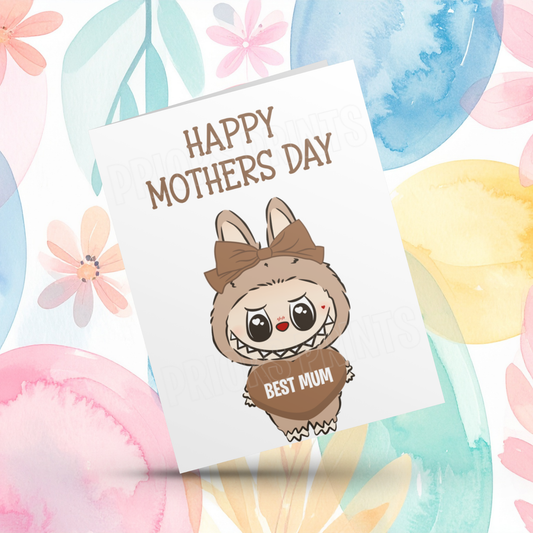 Labubu Happy Mothers Day Card