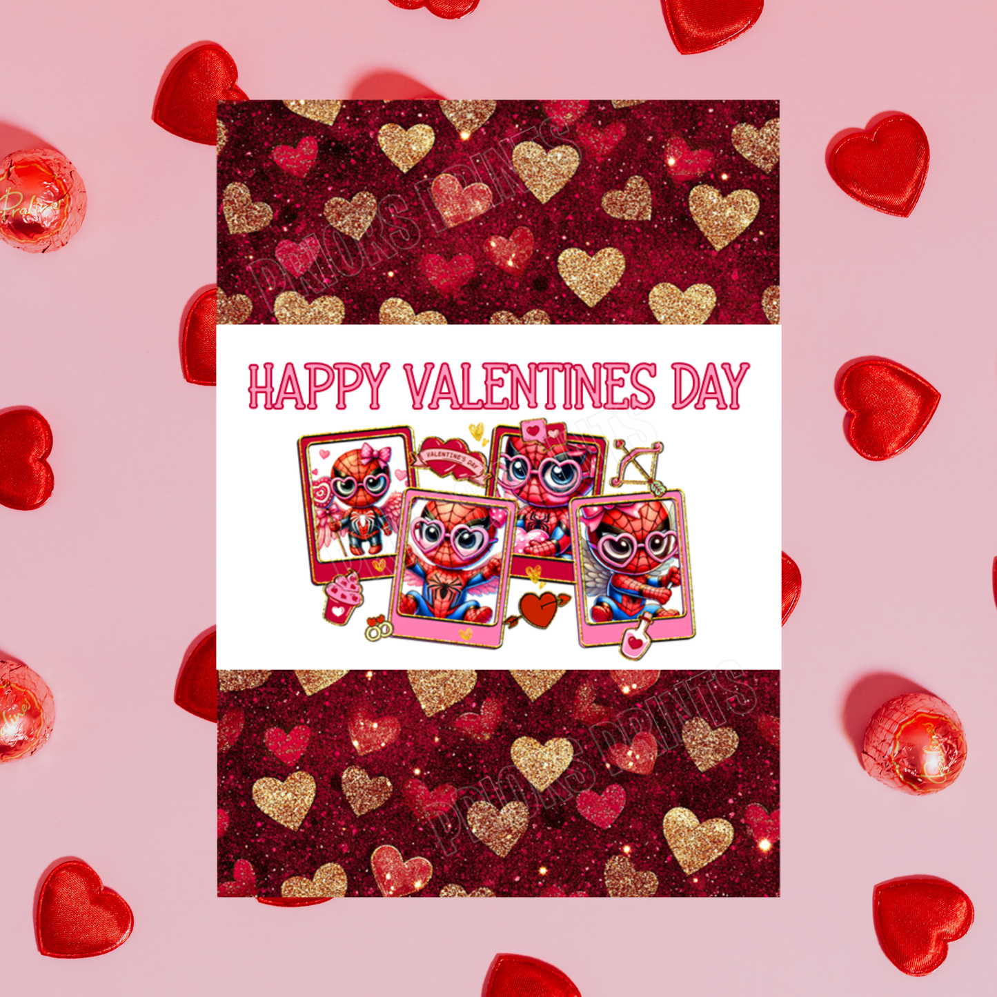 Cute Character Valentines Day Chocolate Bar Wrappers I Groot I Eeyore I Spiderman I Stitch I Sonic I Winnie The Pooh I Minnie Mouse