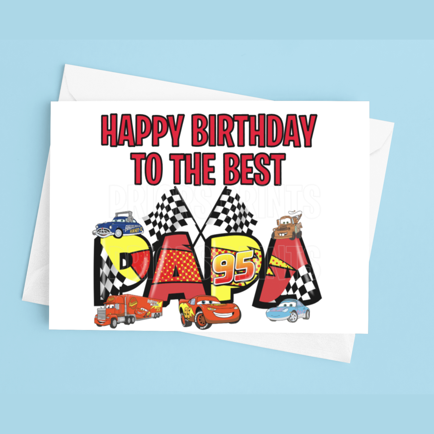 Happy Birthday Mixed Character- To the best Dad or Papa