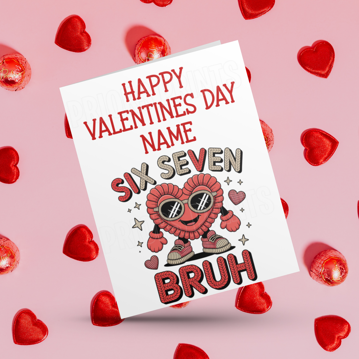 Cute Personalised Six Seven Valetines Cards I 67 I Sixseven I 6 7