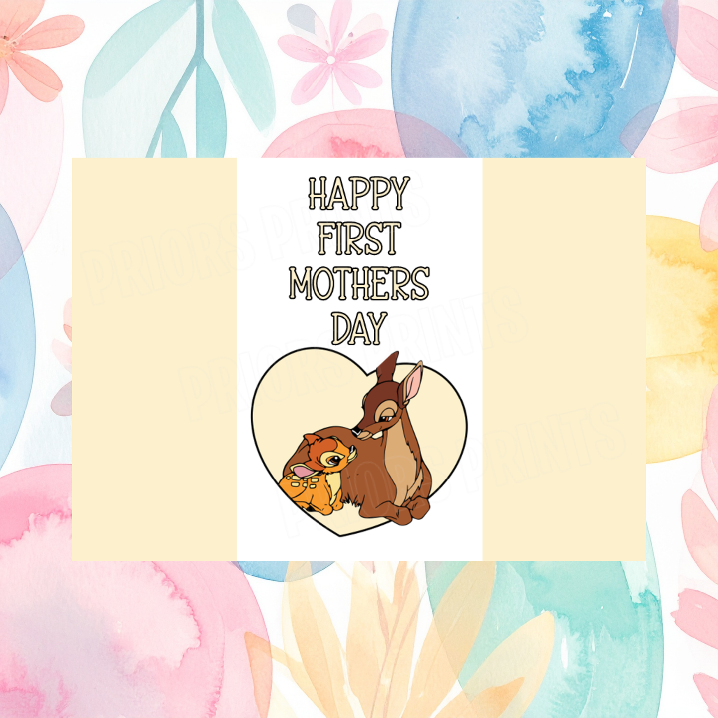 Mixed Disney Characters with child First Mothers Day Chocolate Bar Wrapper I 101 Dalmations I Kanga I Bambi I  Aristocats I Lady & The Tramp I Dumbo