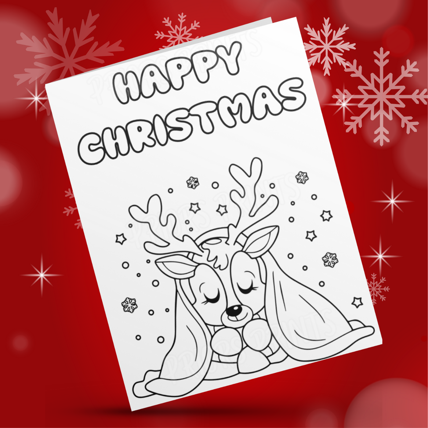 Colour Your Own Christmas Card