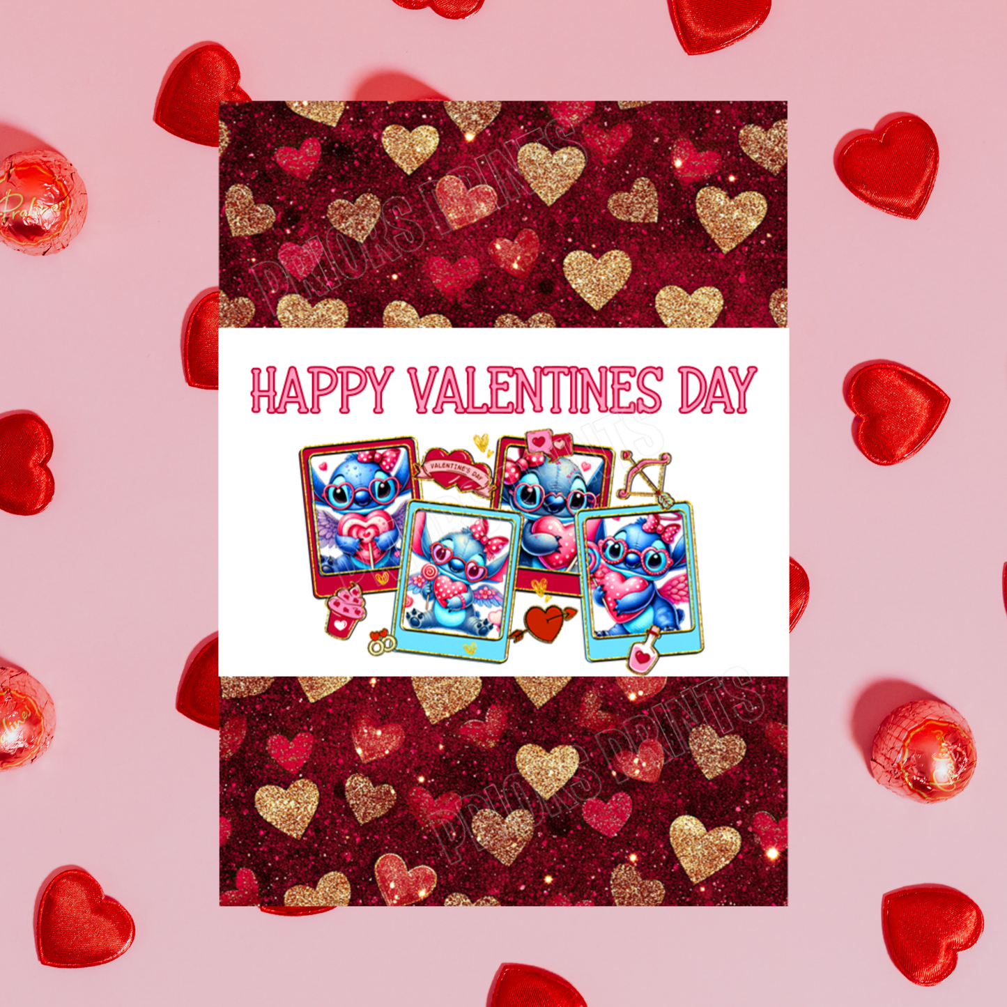 Cute Character Valentines Day Chocolate Bar Wrappers I Groot I Eeyore I Spiderman I Stitch I Sonic I Winnie The Pooh I Minnie Mouse