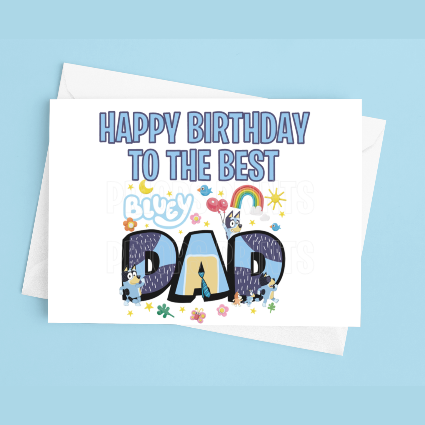 Happy Birthday Mixed Character- To the best Dad or Papa