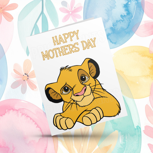 Lion King Happy Mothers Day Card