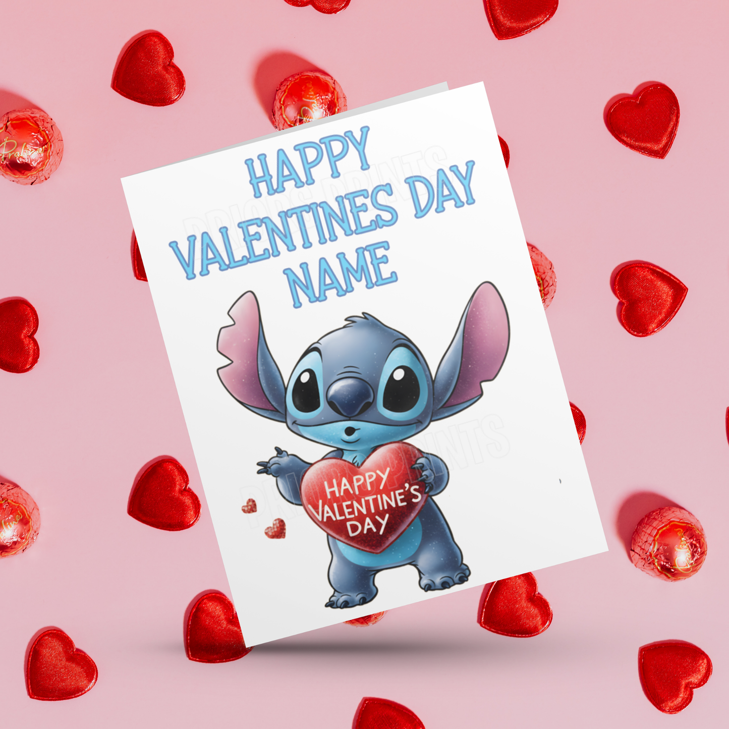 Personalised Lilo & Stitch Valentines Day Cards I Stitch I Angel