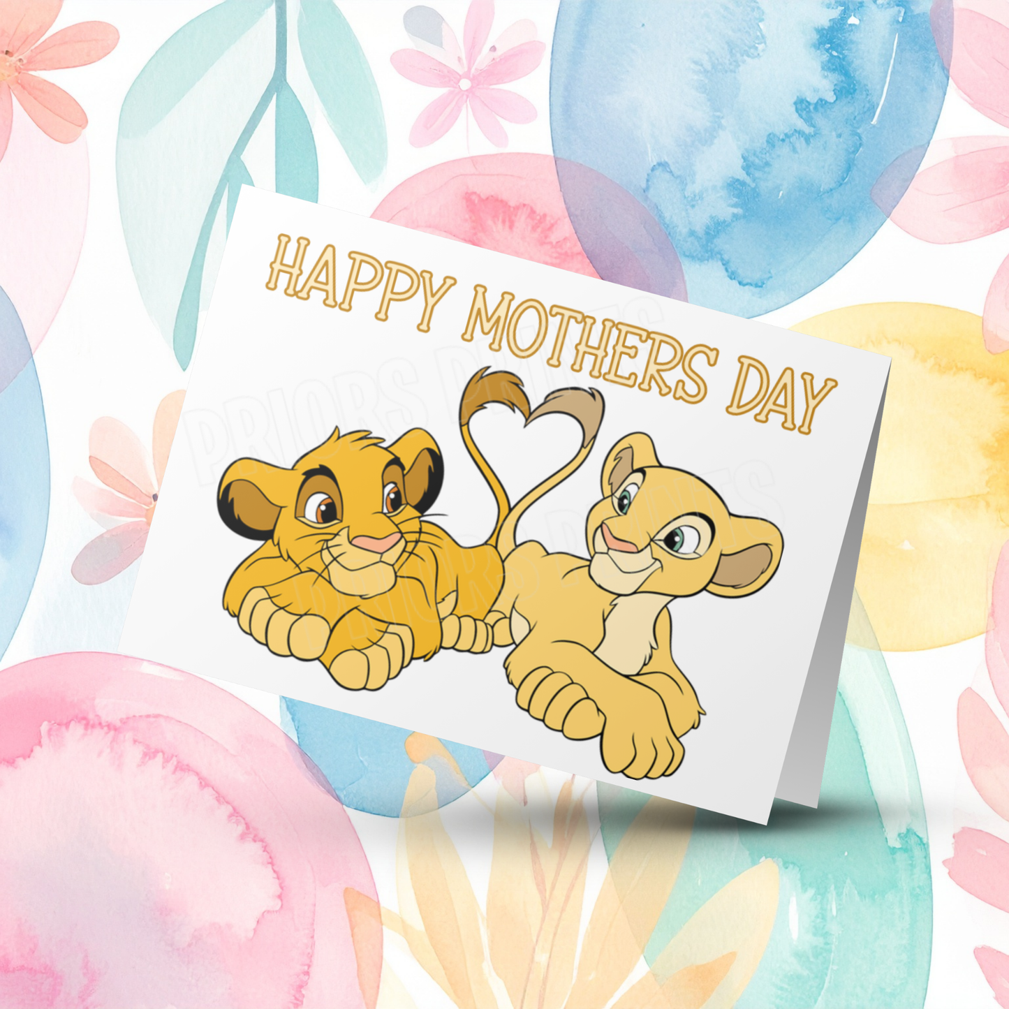 Lion King Happy Mothers Day Card