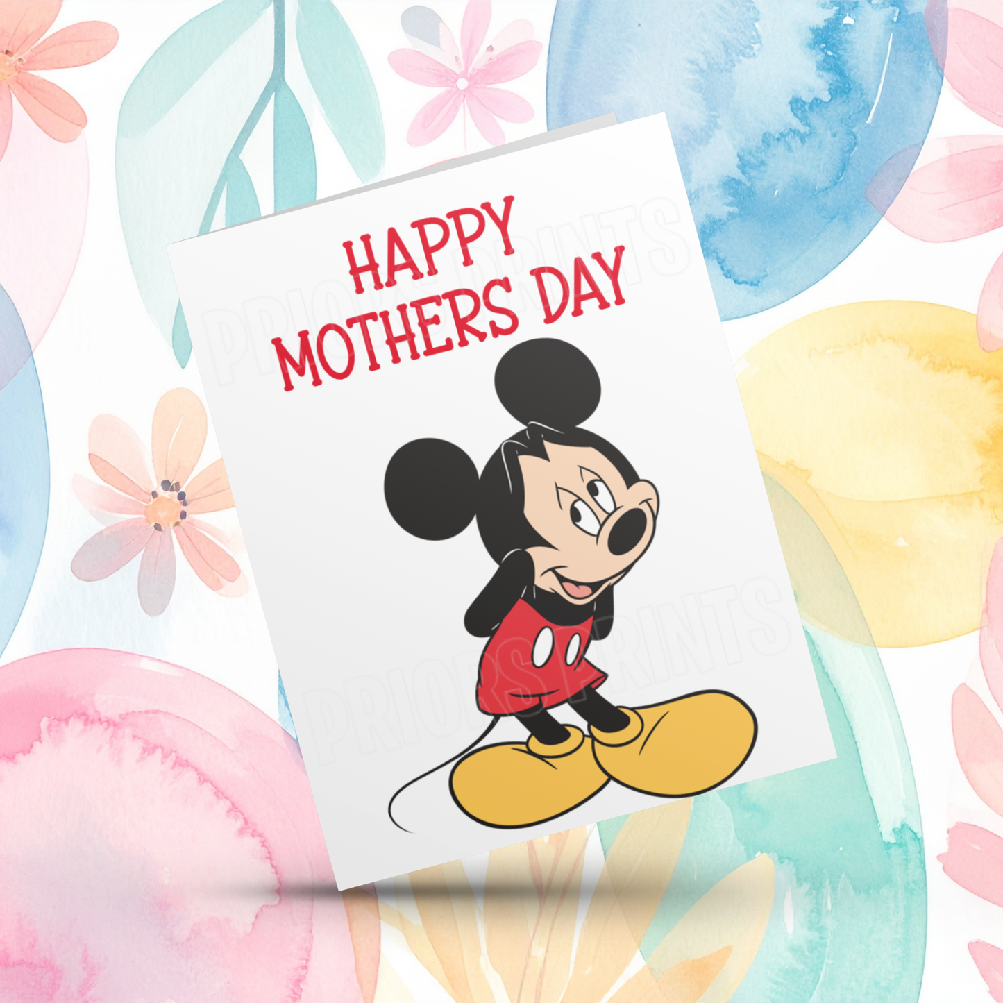 Mickey & Minnie Mouse Happy Mothers Day Card