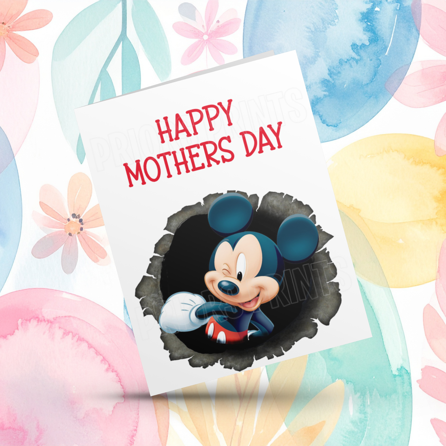 Mickey & Minnie Mouse Happy Mothers Day Card