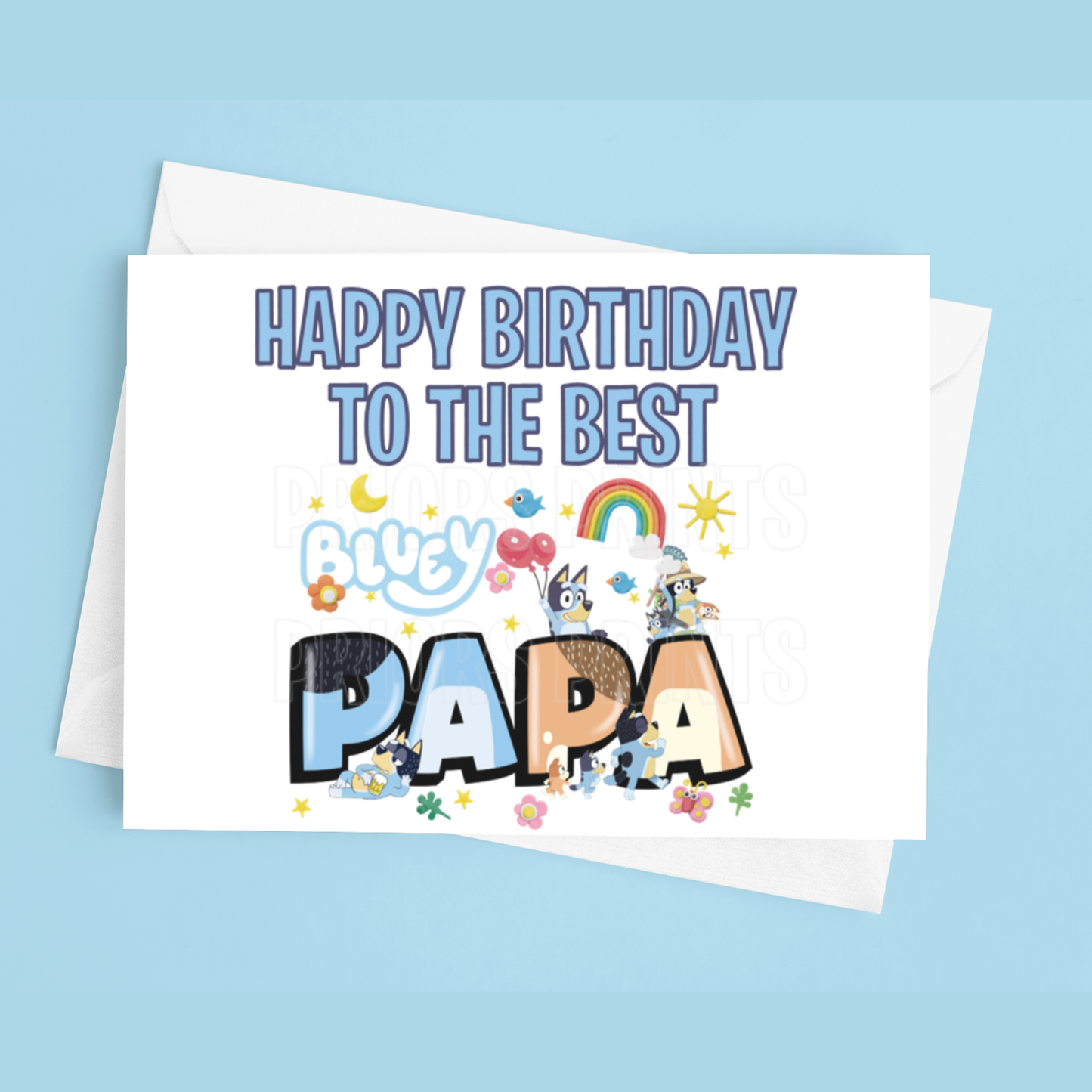 Happy Birthday Mixed Character- To the best Dad or Papa