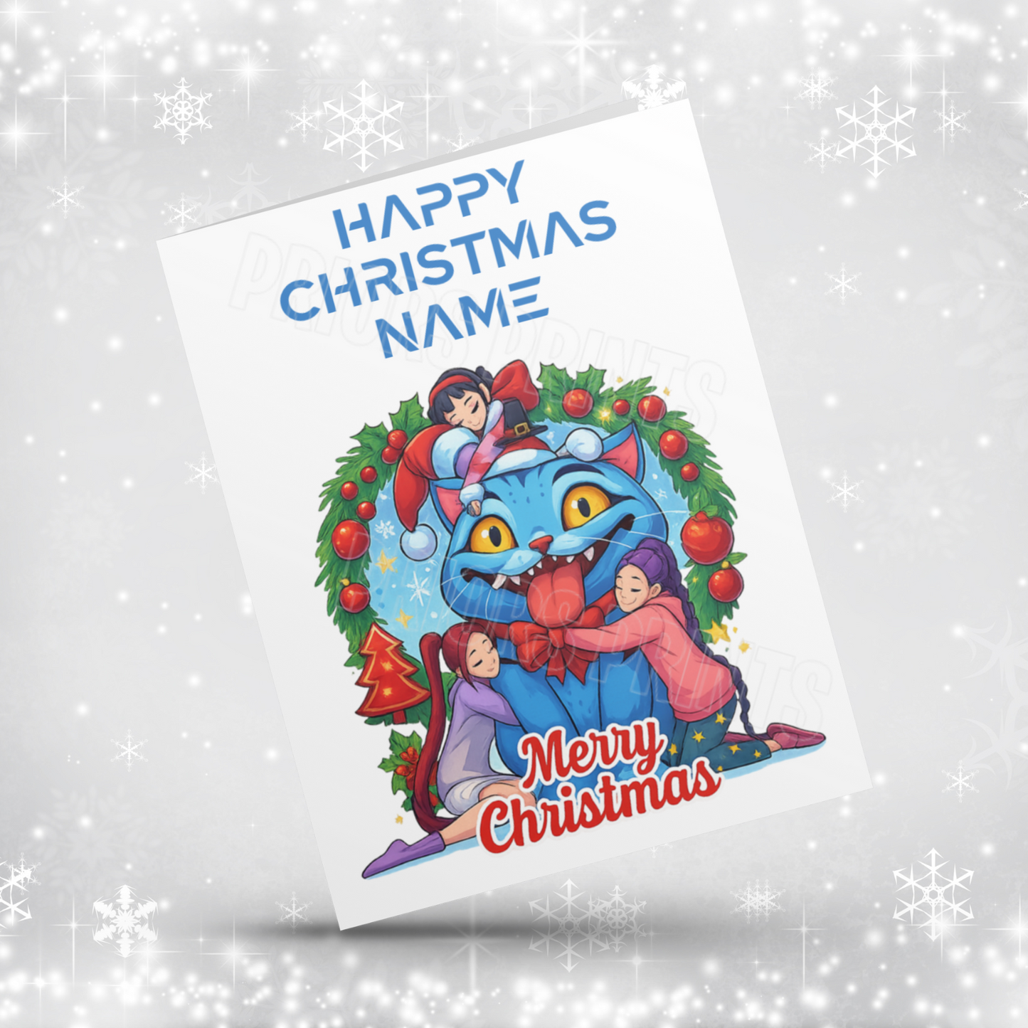 K Pop Demon Hunters Personalised Christmas Card NEW