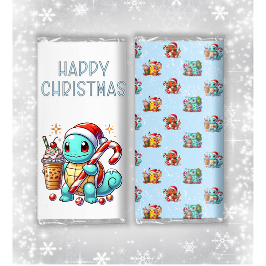Pokemon Christmas Chocolate Bar Wrapper