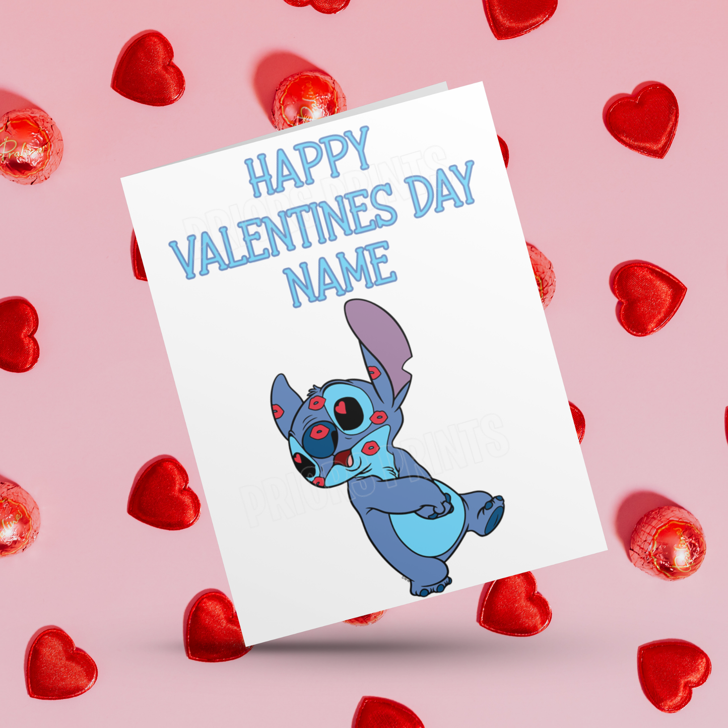Personalised Lilo and Stitch Valentines Day Cards I Lilo I Angel I Stitch I Disney