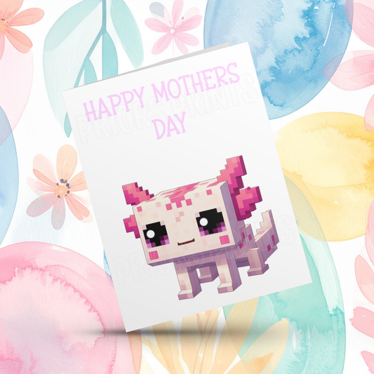 Minecraft Happy Mothers Day Card